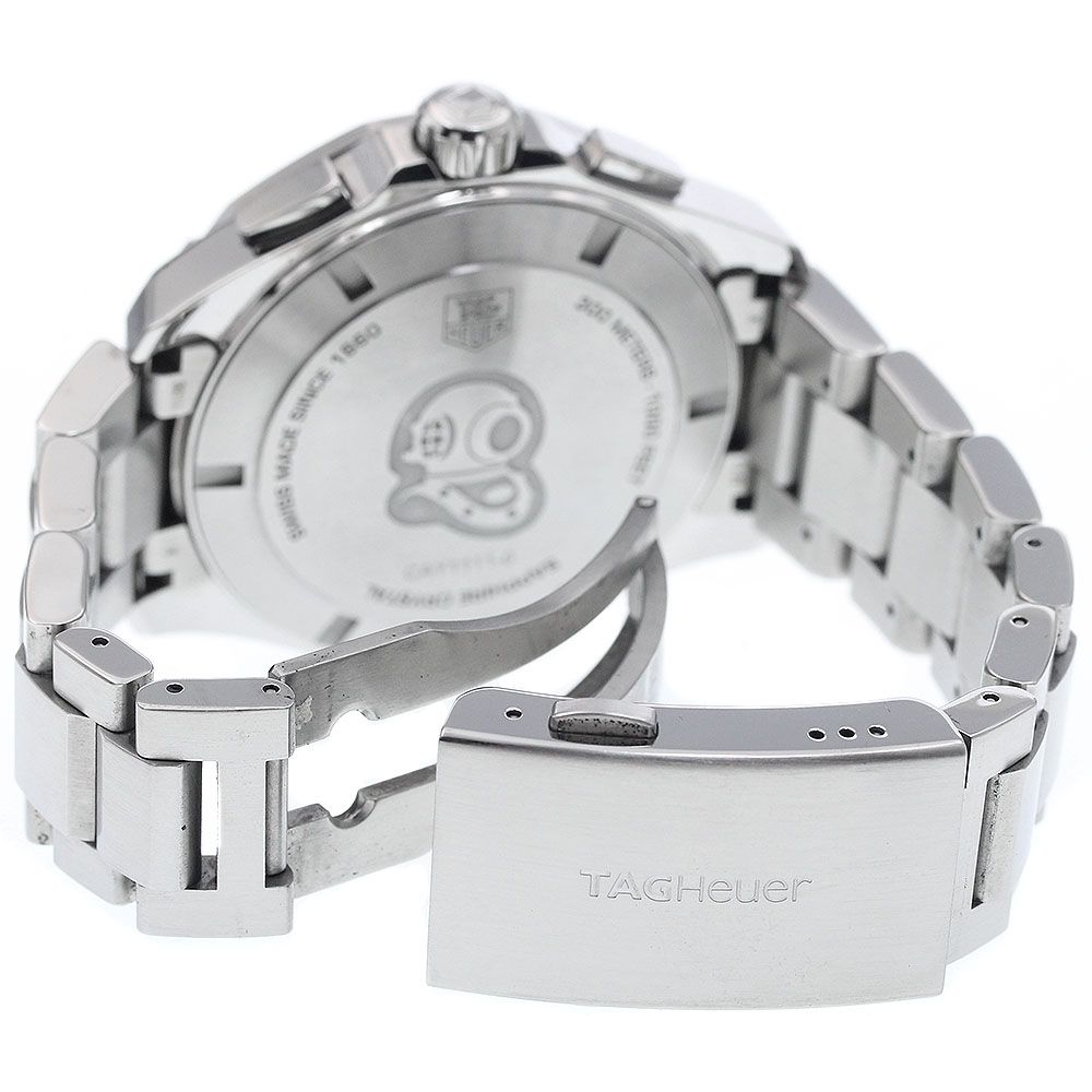 タグホイヤー TAG HEUER CAY 1111-0 アクアレーサー クロノグラフ デイト クォーツ メンズ _922910 きれいめ 腕時計(クォーツ) 