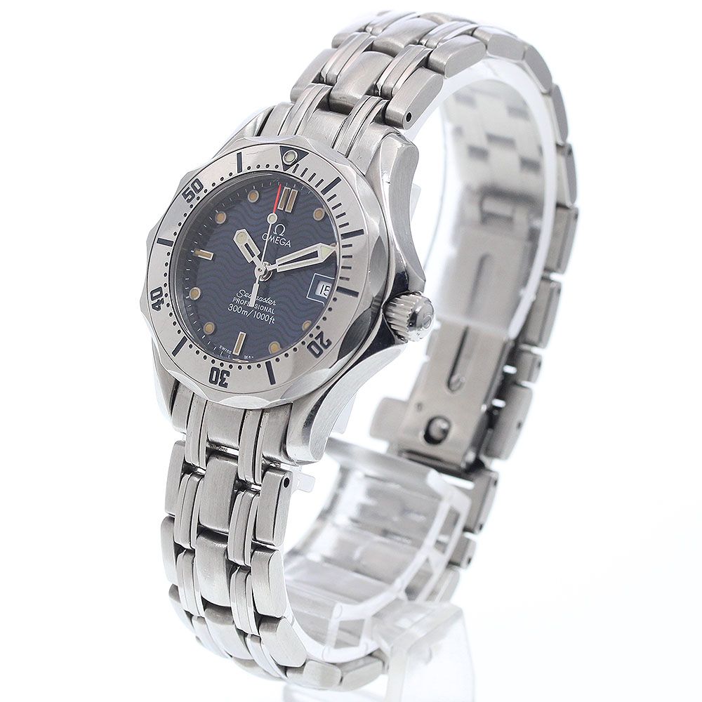 オメガ OMEGA 2582.80 シーマスター300 デイト クォーツ レディース 保証書付き_936007 OMEGA - オメガ OMEGA 2582.80 シーマスター300 デイト クォーツ