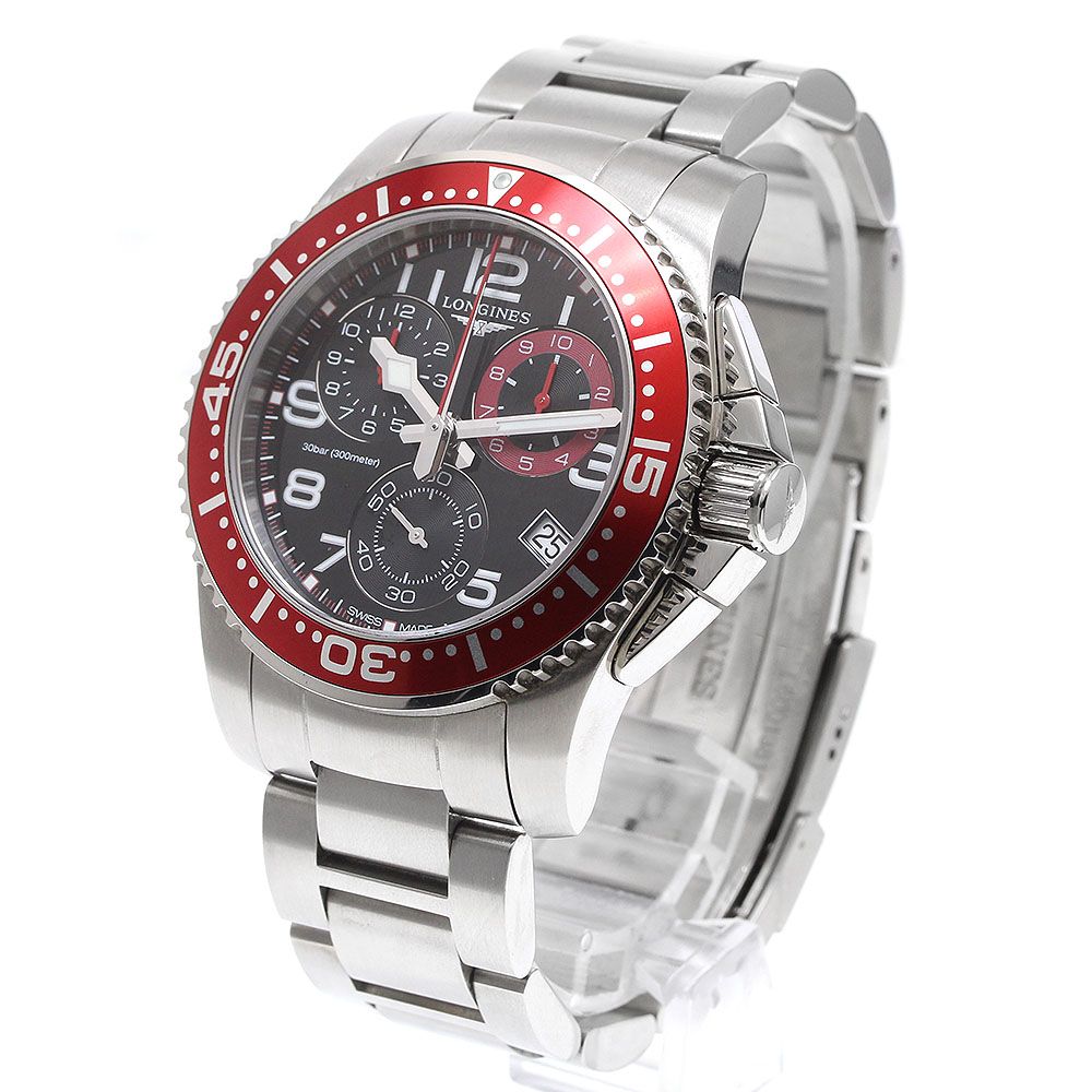 美品　ロンジン  ハイドロコンクエスト　クォーツ ロンジン LONGINES L3.690.4 ハイドロコンクエスト クロノグラフ