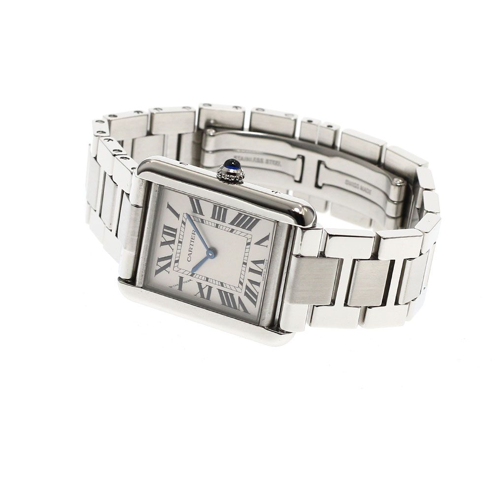 カルティエ W5200013 タンクソロ SM クォーツ 保証書付き カルティエ CARTIER W5200013 タンクソロ SM クォーツ レディース