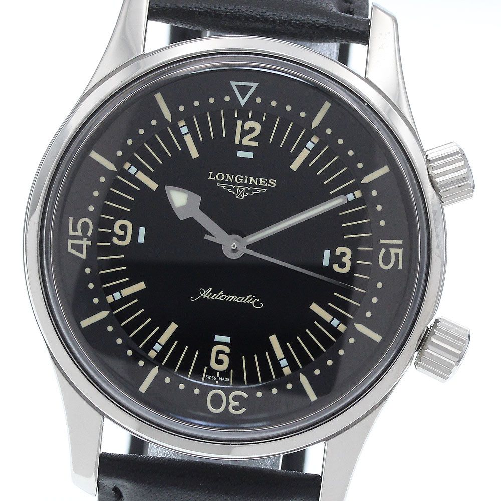 ロンジン L 3.674.4 レジェンドダイバー 自動巻き メンズ 保証書付き_934866