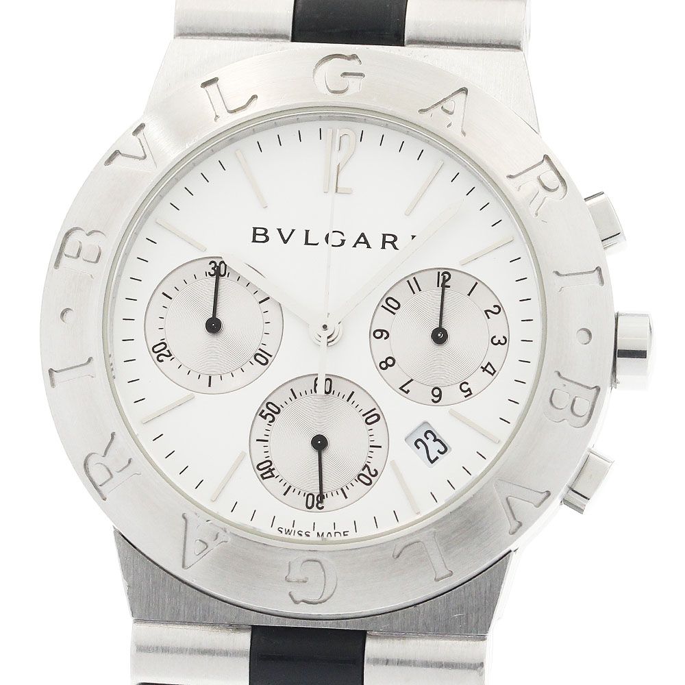 ブルガリ BVLGARI CH 35 S ディアゴノ スポーツ デイト クロノグラフ クォーツ メンズ _917611