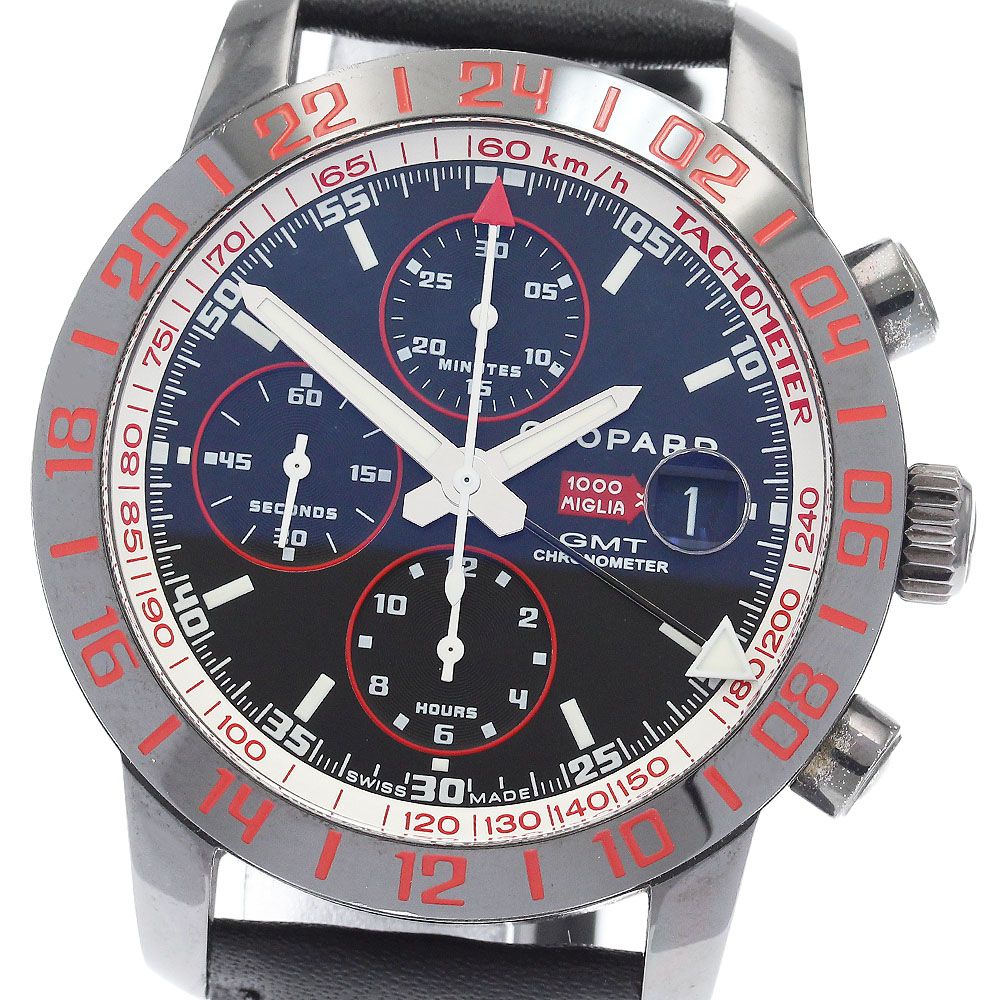 ショパール Chopard 16 8992 ミッレミリア GT XL スピードブラックⅡ デイト クロノグラフ 自動巻き メンズ _934941