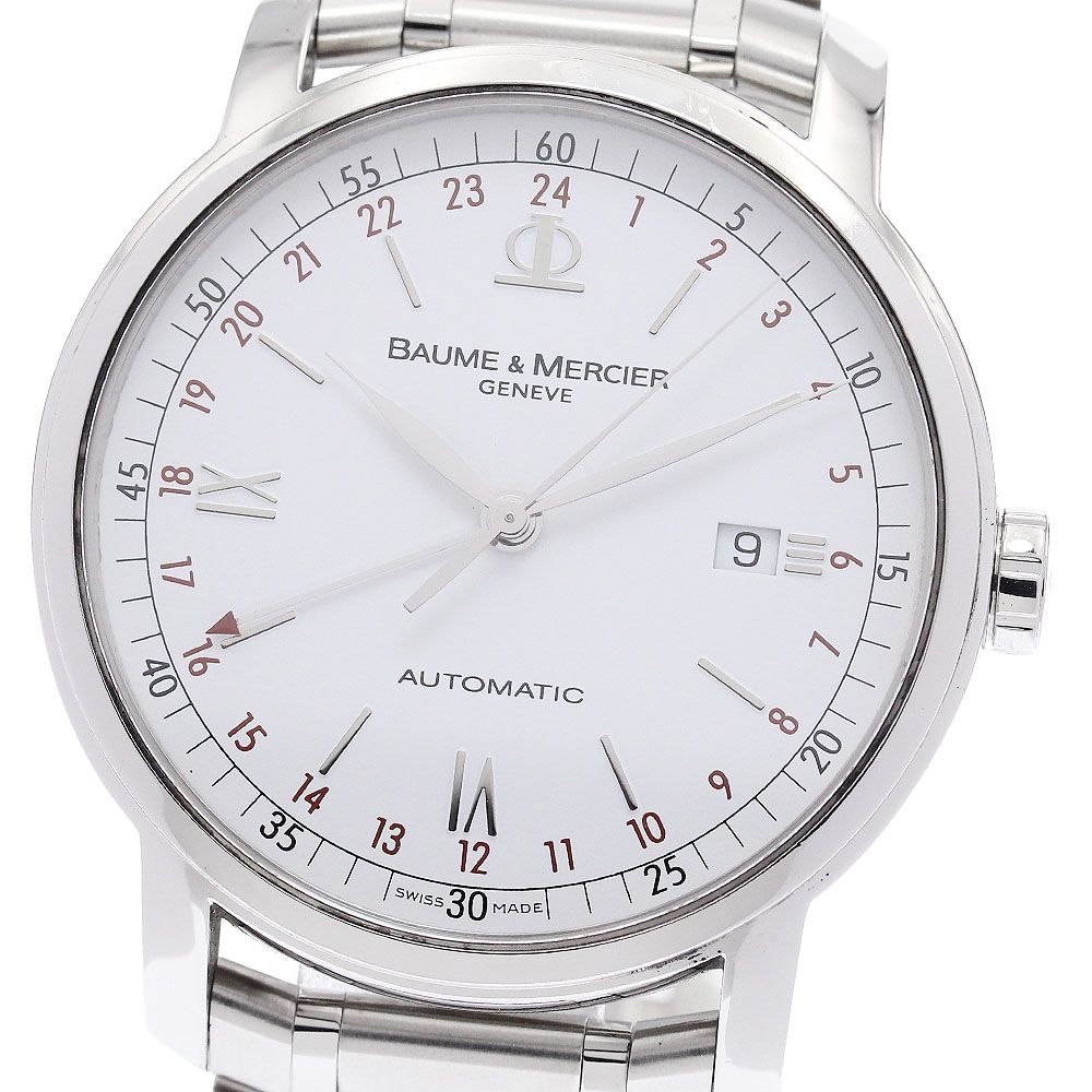 ボーム＆メルシェ Baume - Mercier |65494 クラシマ GMT デイト 自動巻き メンズ 保証書付き_934037