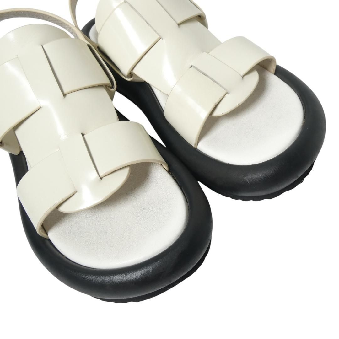 LANVIN en Bleuレザーグルカサンダルブラック / S レザーグルカサンダル|LANVIN en Bleu | LANVIN en Bleu | ランバン