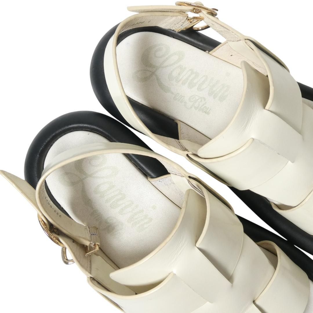 美品 LANVIN en Bleu ランバンオンブルー サイズL 約24.5～25㎝ レザー