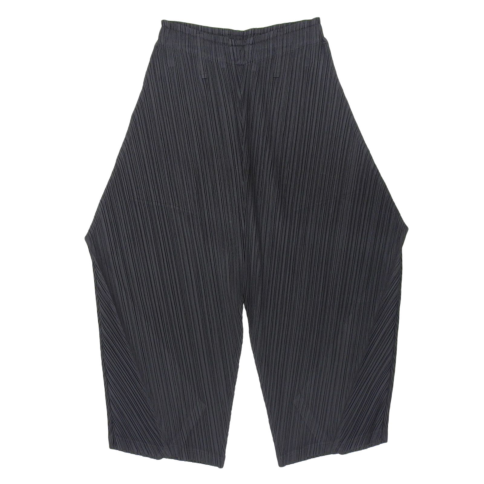 極美品▲PLEATS PLEASE プリーツプリーズ イッセイミヤケ PP93-JF432 変形デザイン ワイド パンツ ブラック 3 日本製 正規品 レディース 極美品△PLEATS PLEASE プリーツプリーズ イッセイミヤケ PP93-JF432