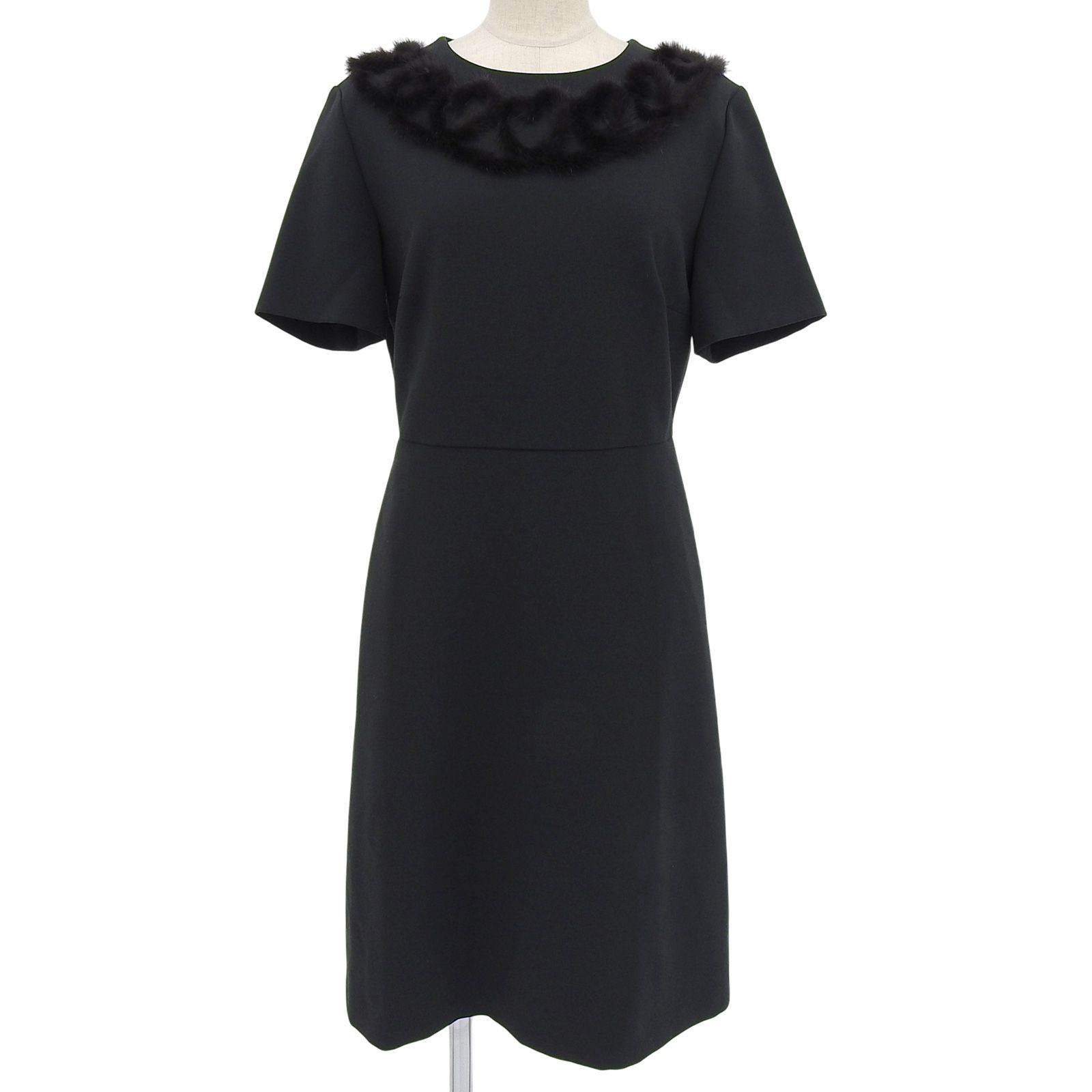 美品△FENDI フェンディ FD9803 ミンクトリム ハートデザイン 半袖