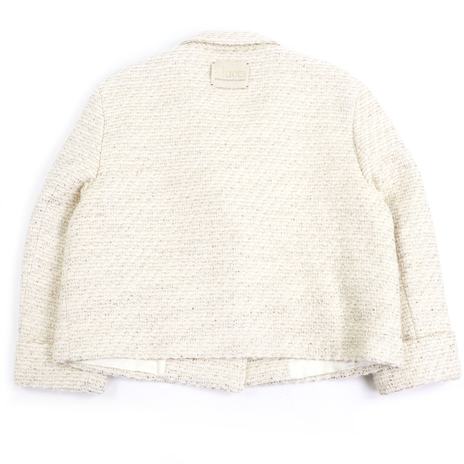 極美品□GUCCI グッチ 643287 ウール ダブルブレスト ツイード