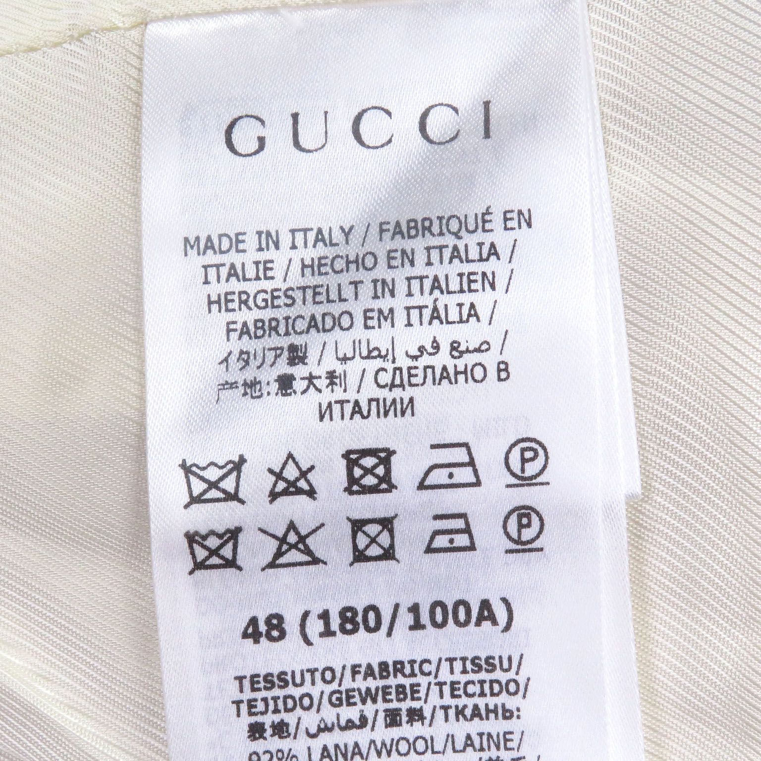 極美品□GUCCI グッチ 643287 ウール ダブルブレスト ツイード