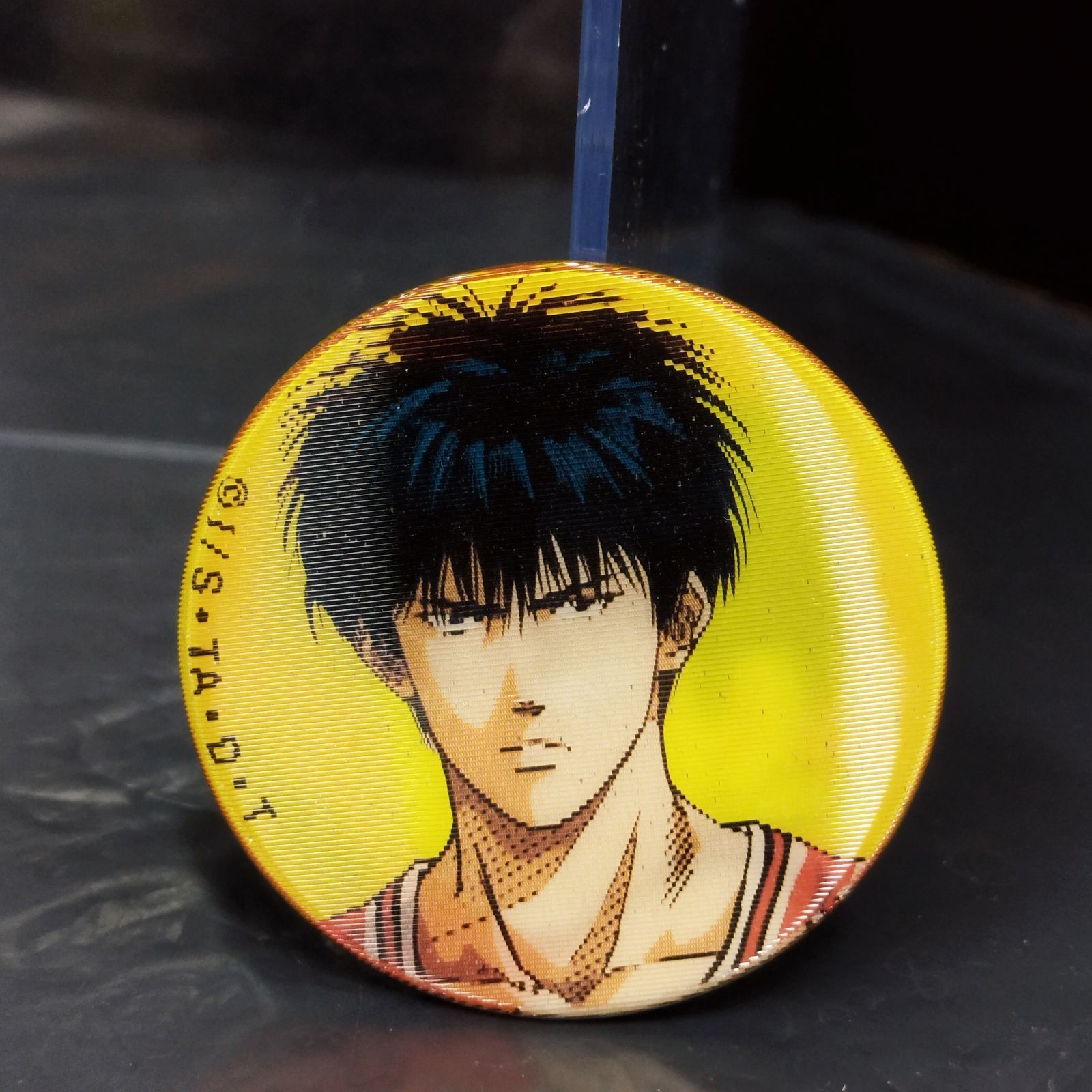 D 7378 スラムダンク 流川楓 缶バッジ 絵柄2 WAY