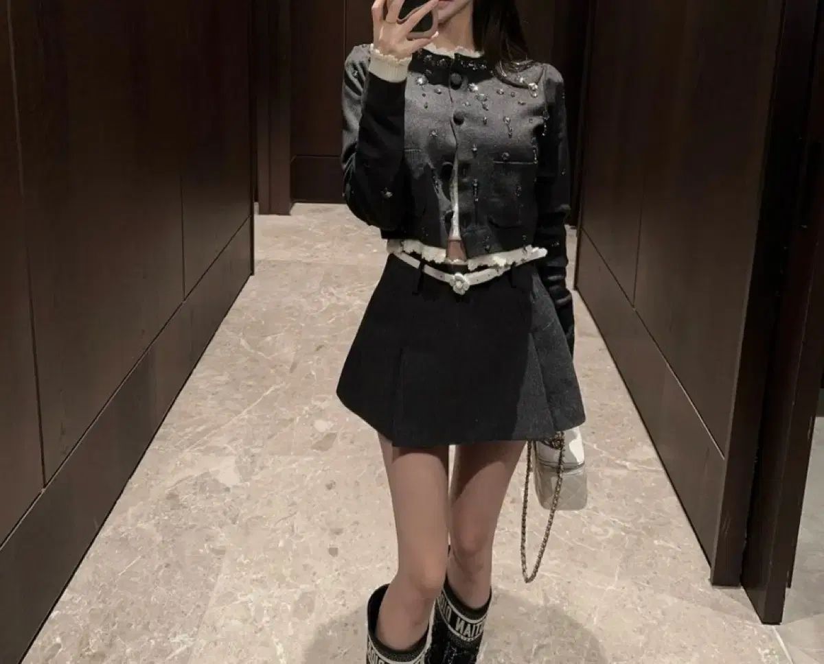 キュービックCD ウールSKベルト含む ロゼドU|輸入衣類