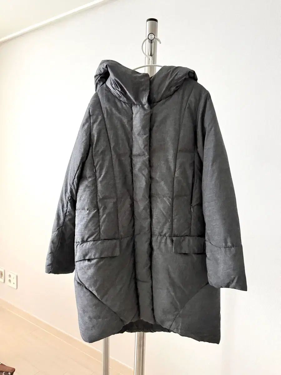 Codes Combine フード ダウン アウター チャコール グレー