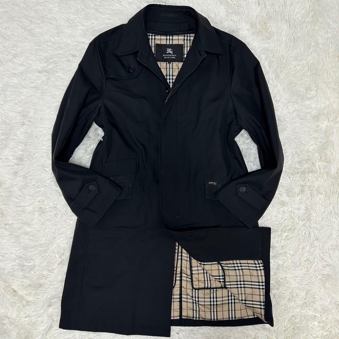 極美品/M】BURBERRY BLACK LABEL バーバリーブラックレーベル ステン
