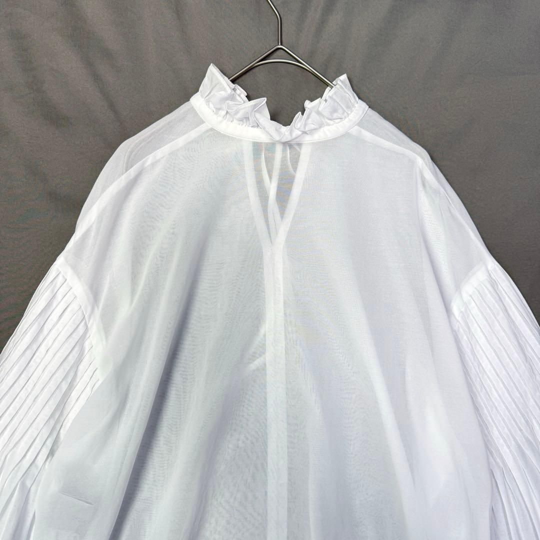 St.cecilia セントセシリア ヘチマブラウス 長袖 ブラウス 綿 白