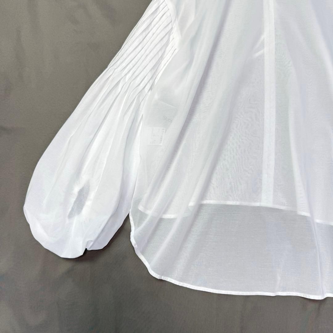 St.cecilia セントセシリア ヘチマブラウス 長袖 ブラウス 綿 白