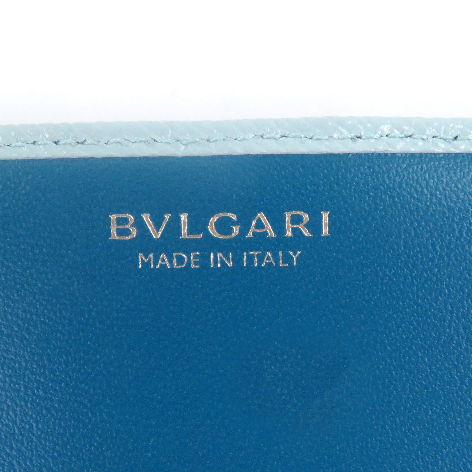 未使用品□BVLGARI ブルガリ 293702 レザー ブルガリブルガリ ラージ