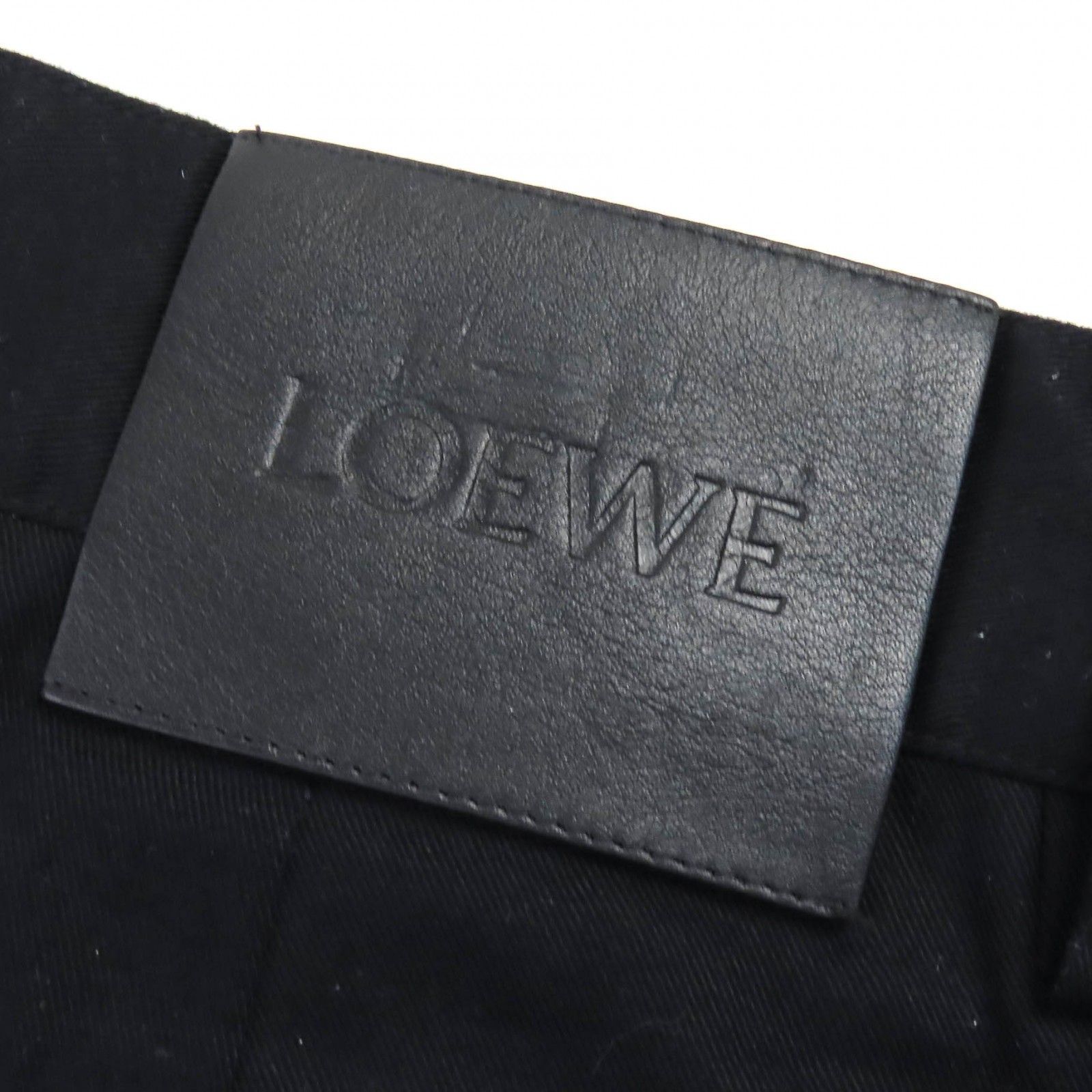 美品△LOEWE ロエベ H526Y04WFB コットン100％ ロゴレザーパッチ付き