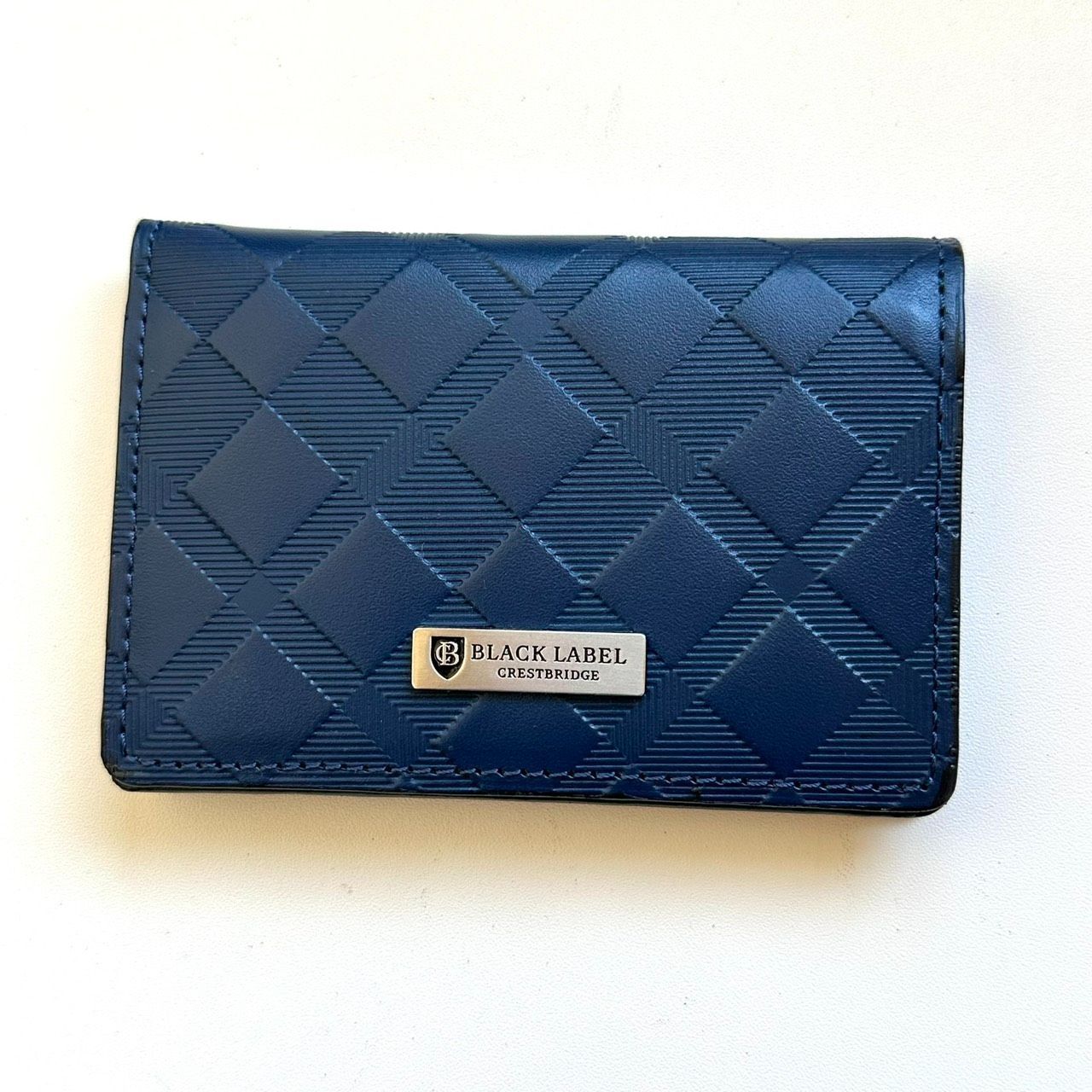 ブラックレーベル クレストブリッジ 名刺入れ カードケース ネイビー