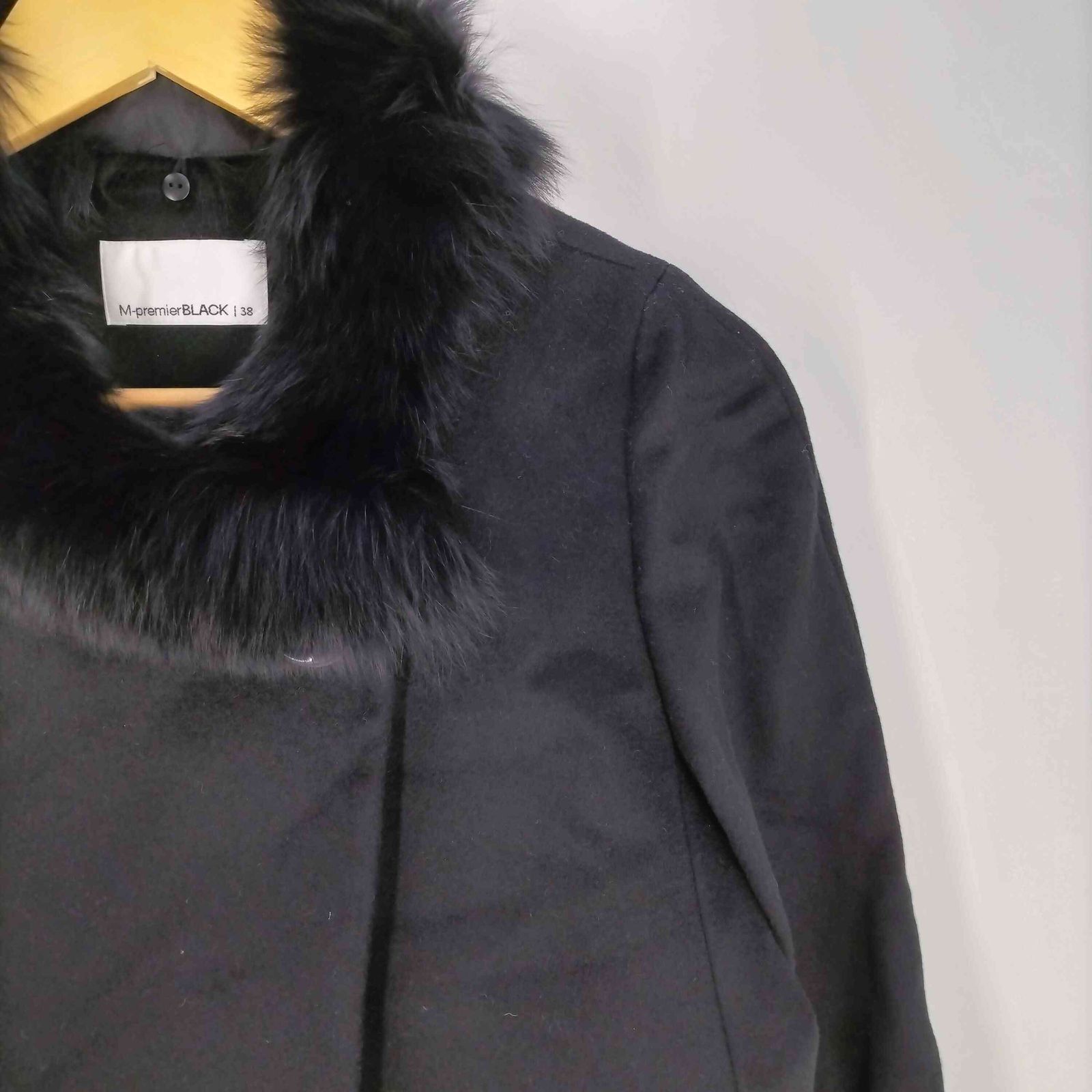 エムプルミエブラック M-premier BLACK ウールカシミヤ フォックス 