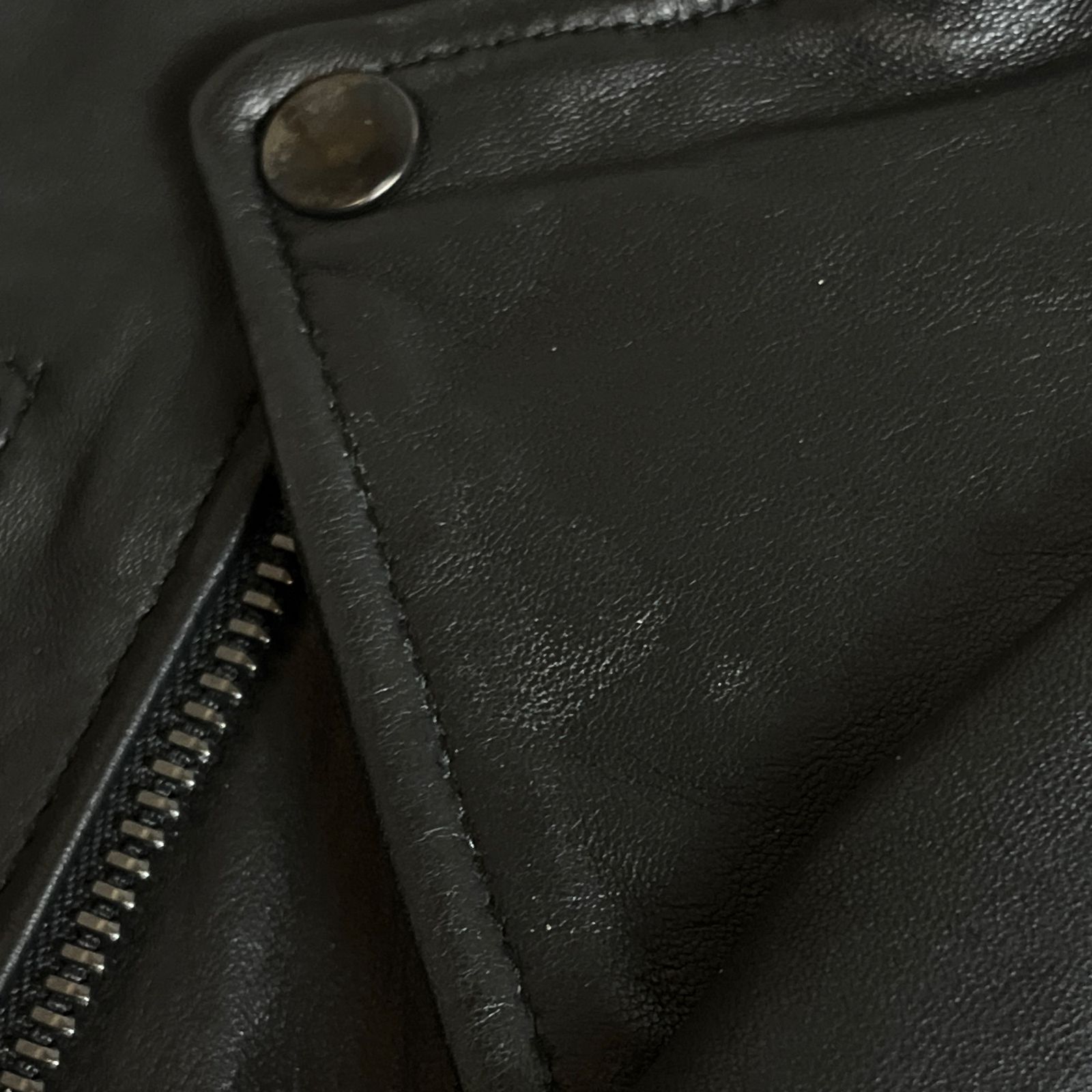 KATHARINE HAMNETT LONDON レザーダブルライダース M ブラック