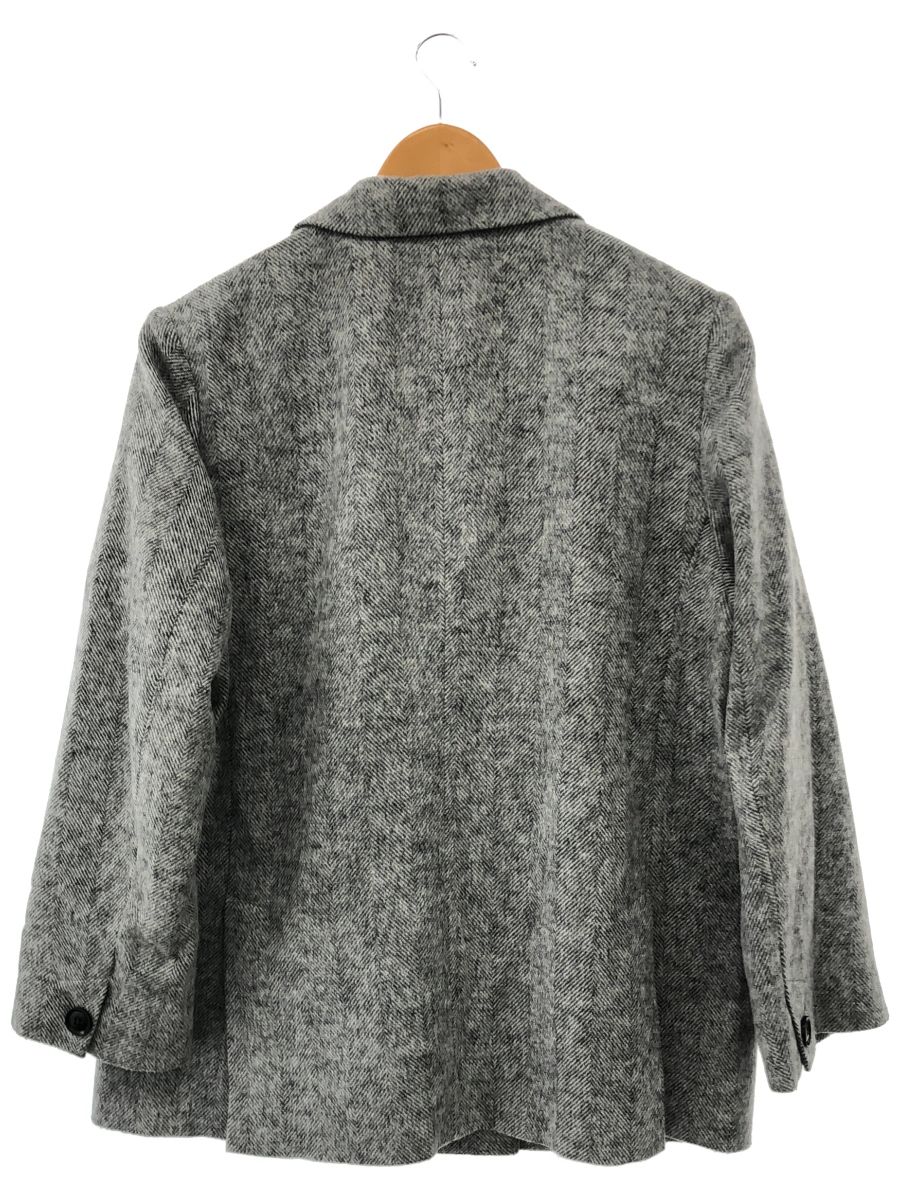 SLOBE IENA スローブイエナ ライトシャギーヘリンボーンジャケット レディース グレー