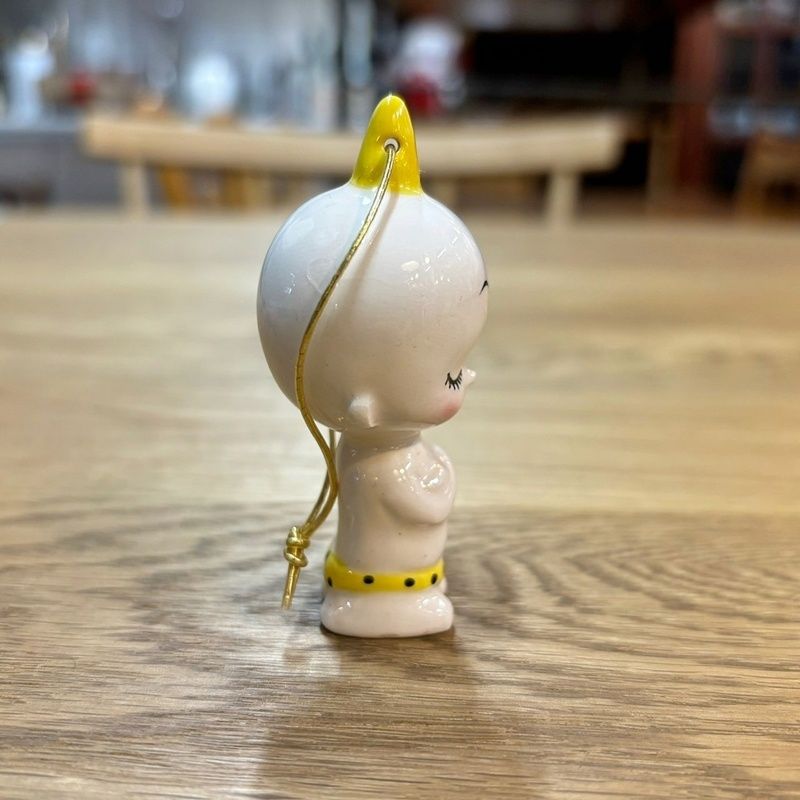 内藤ルネ 鬼の子 陶器 置物 RUNE 昭和レトロ フィギュリン 高さ約6cm