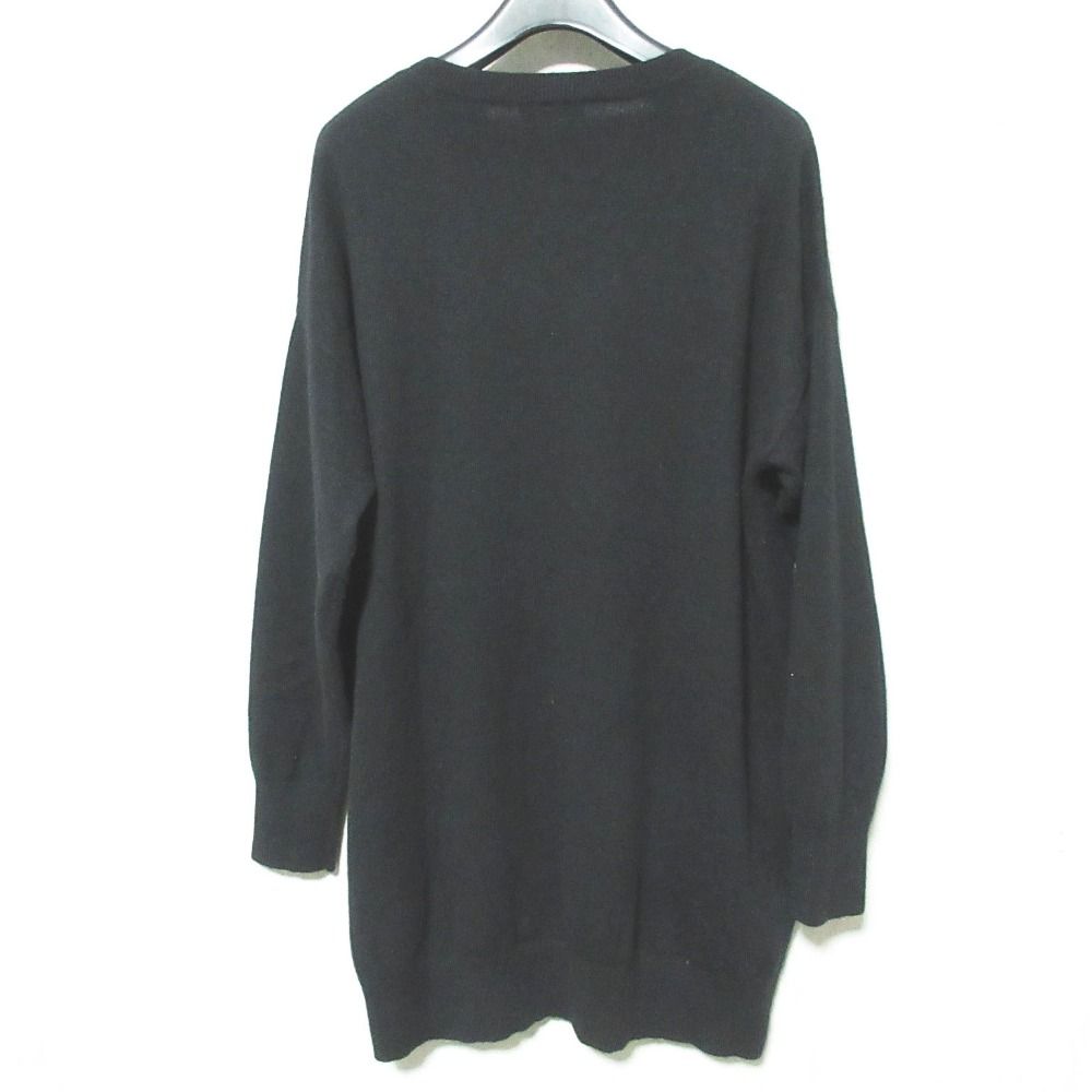 Theory セオリー カシミヤ100% ニット セータークルーネック L 黒 美品】セオリー Theory カシミヤ 100% ニット プルオーバー セーター