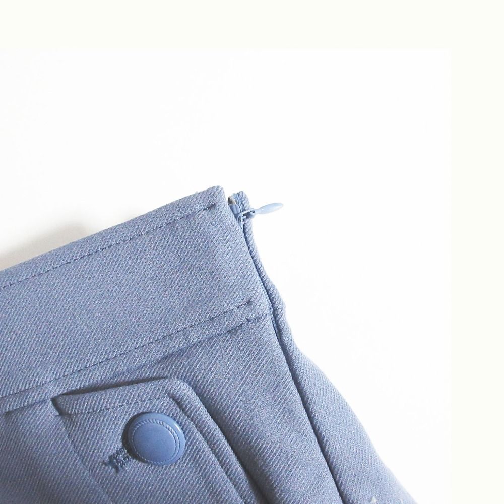 ツイル裏起毛サイドボタンパンツ