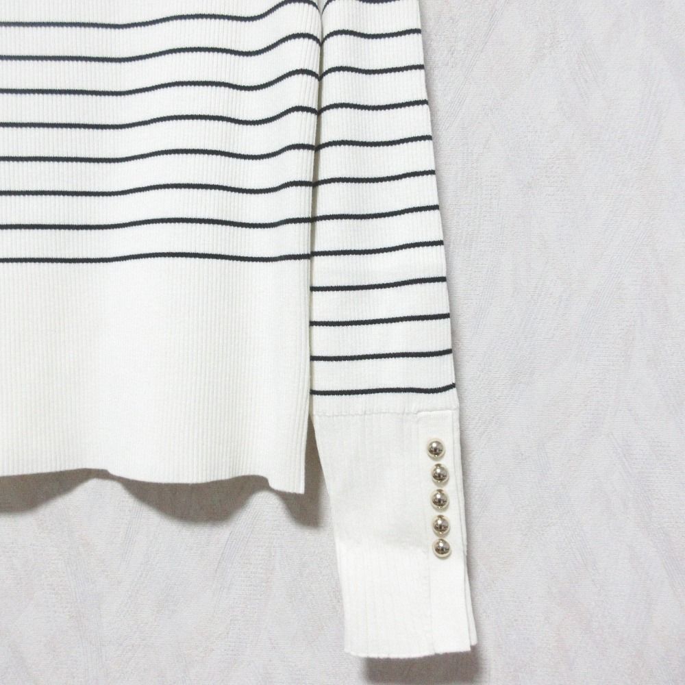 美品 25AW NOBLE ノーブル ボタンディテールタイトリブニット