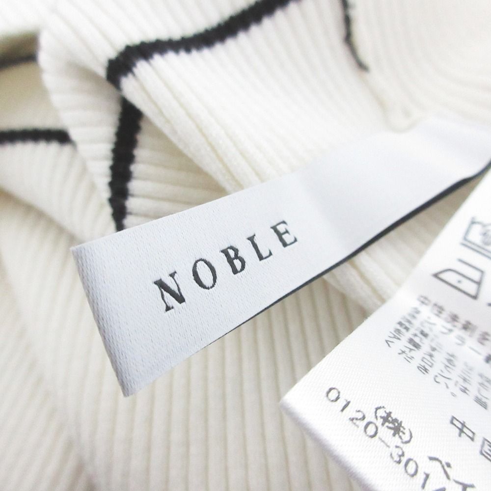 美品 25AW NOBLE ノーブル ボタンディテールタイトリブニット