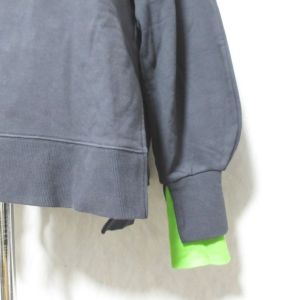 美品 23SS nagonstans ナゴンスタンス Layered-Neck Pullover