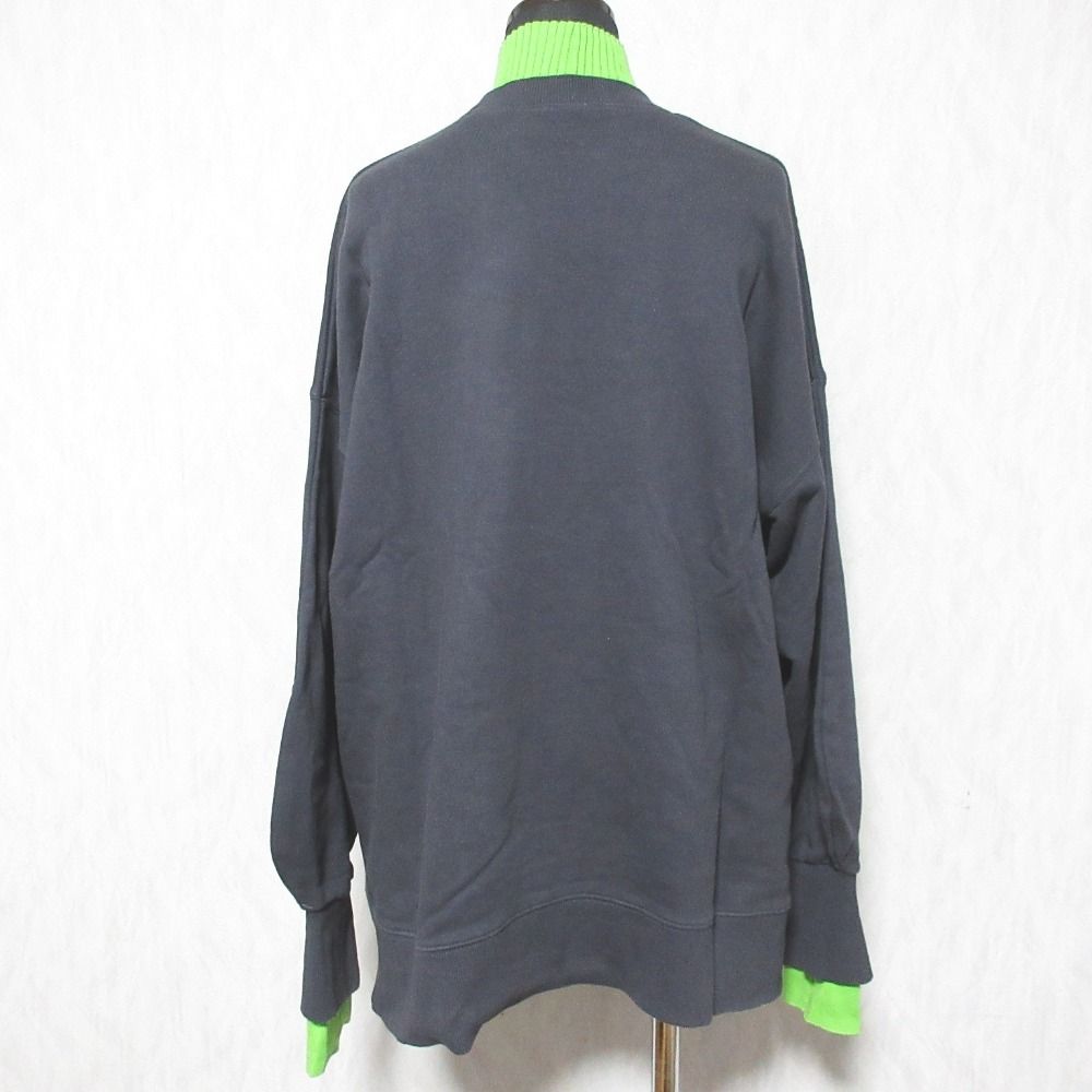 美品 23SS nagonstans ナゴンスタンス Layered-Neck Pullover
