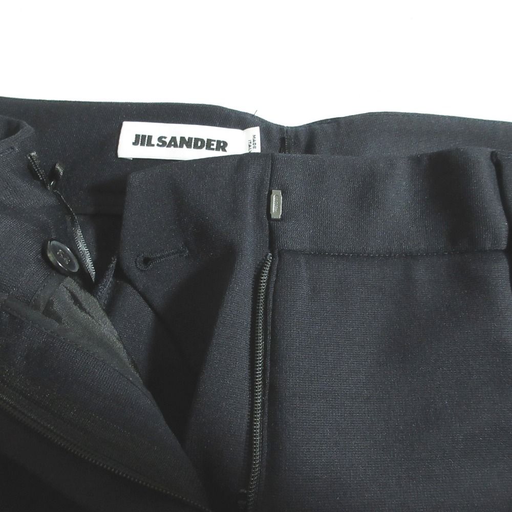 美品 JIL SANDER ジルサンダー ストレッチ ダブルスラックスパンツ
