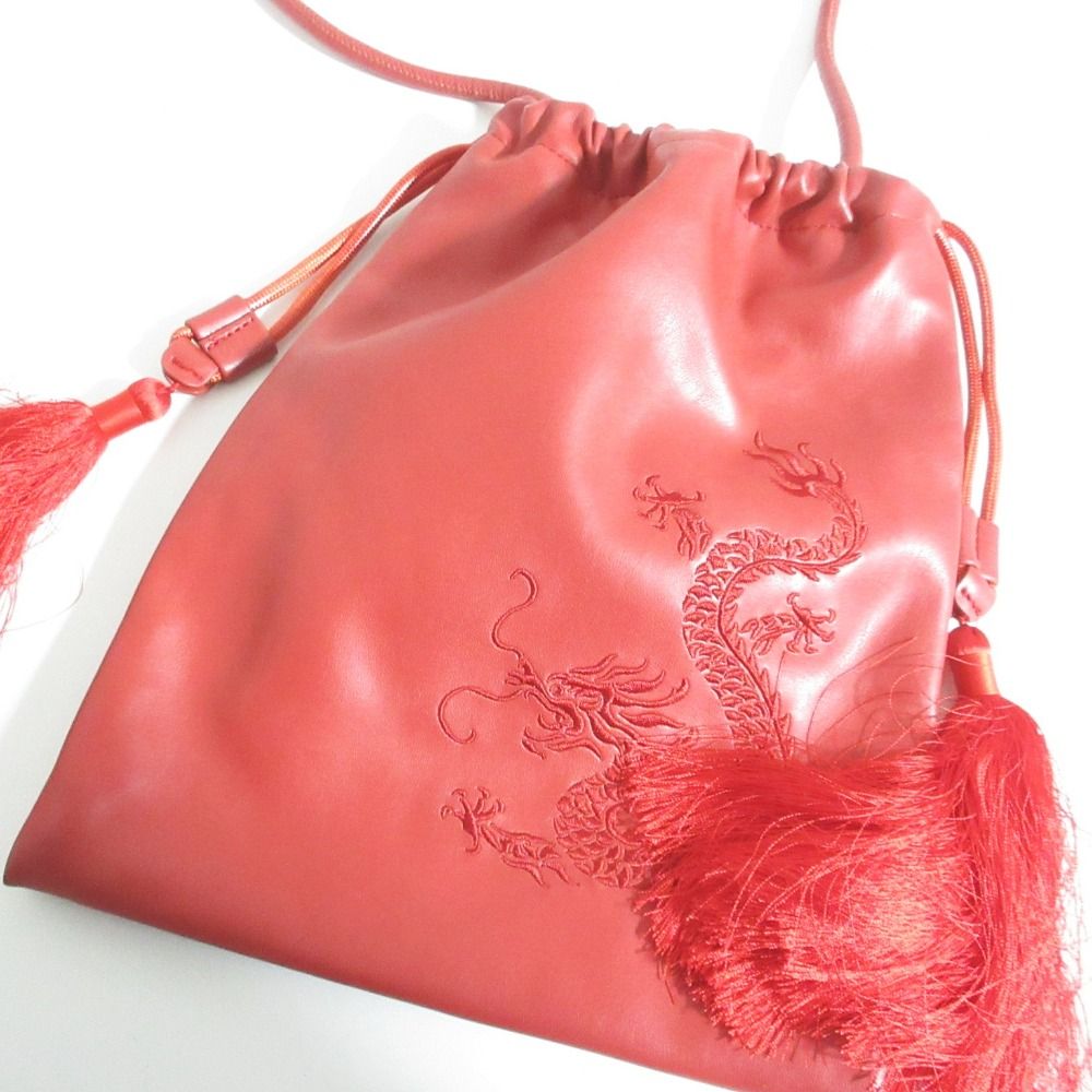 美品 VIVIENNE TAM ヴィヴィアンタム ドラゴン刺繍 巾着 ショルダー