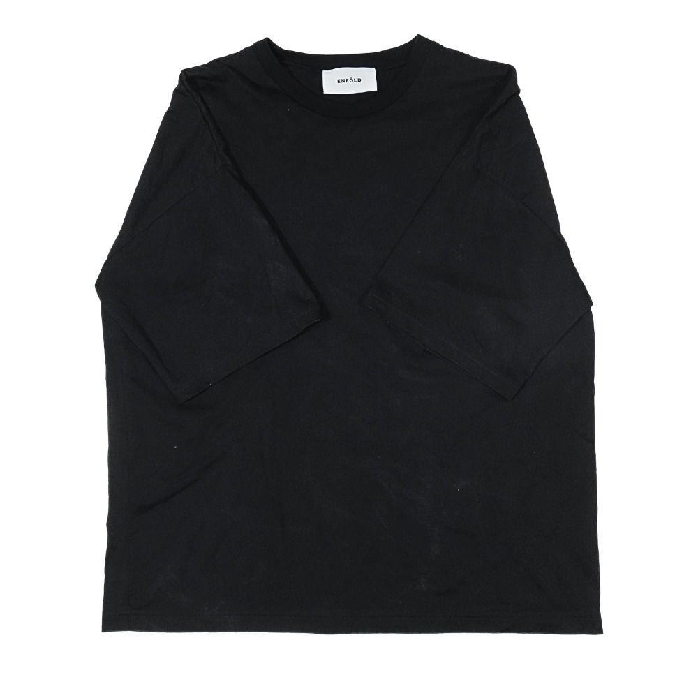 良品 25ss ENFOLD エンフォルド コットン 半袖 Tシャツ ワイド クルー
