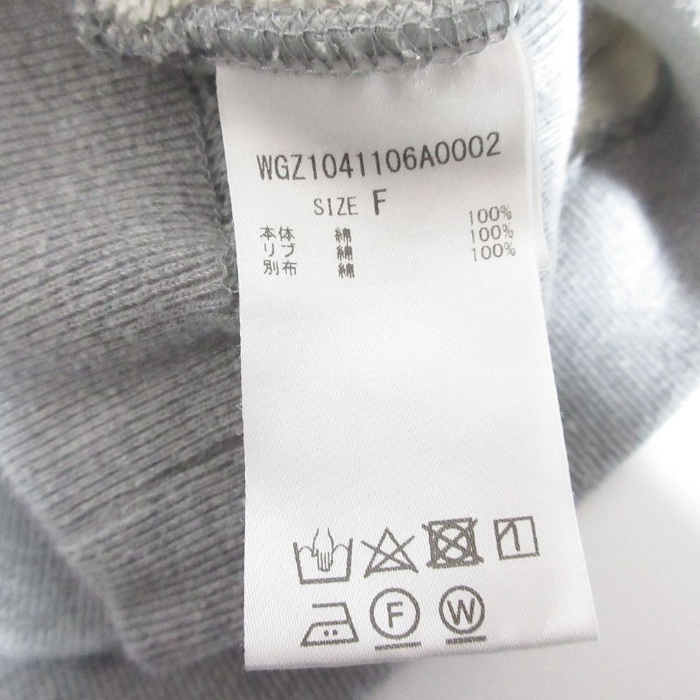 美品 24SS Whim Gazette ウィムガゼット パッチワークロゴスウェット