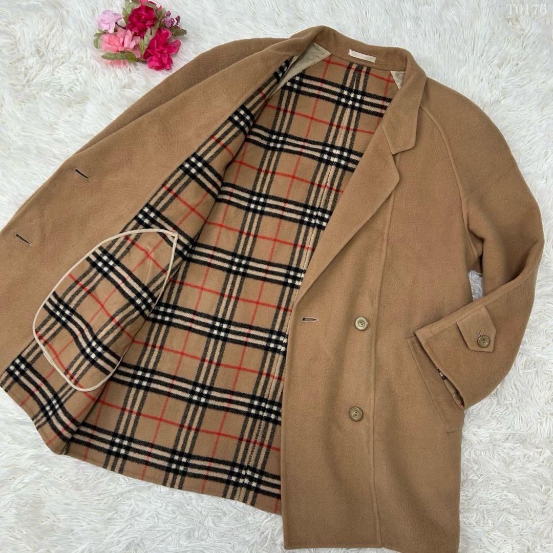 90s Burberrys ノバチェック バーバリー Pコート ウールジャケット lcta80547_1.jpg