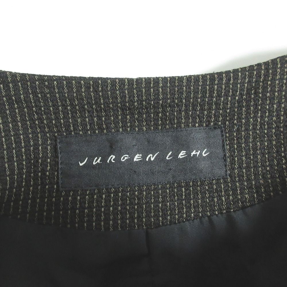 良品 Jurgen Lehl ヨーガンレール ウール 3B ノーカラージャケット