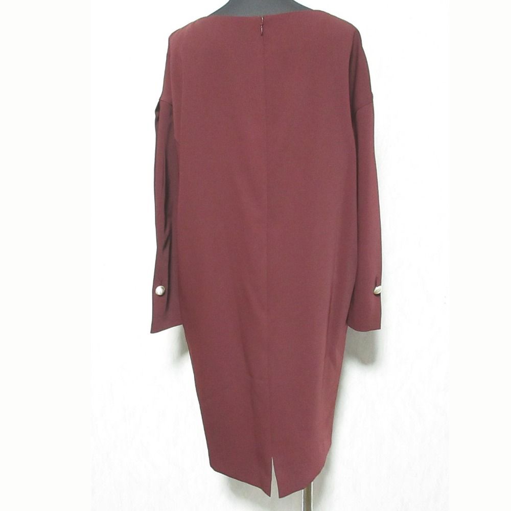 美品 ADORE アドーア タックスリーブワンピース 531-7240806 サイズ36