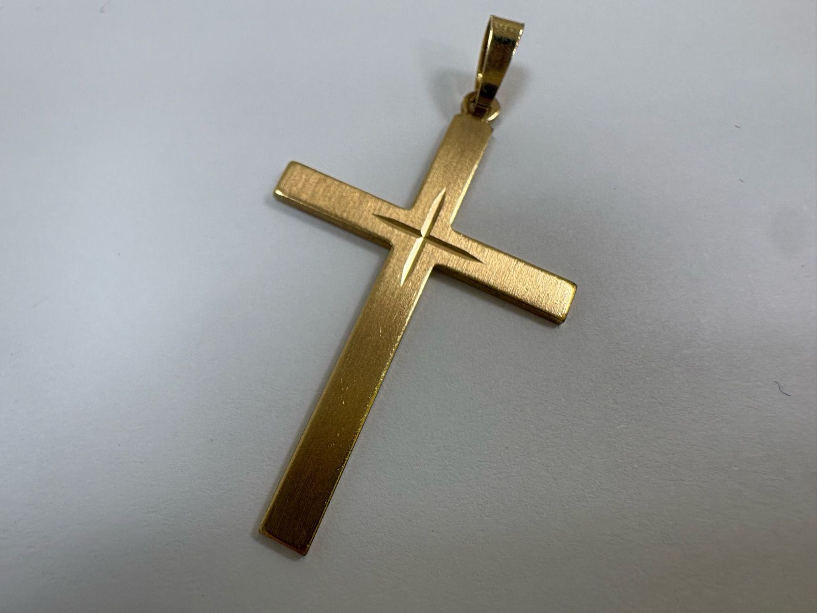 ノンブランドジュエリー クロスペンダントトップ K 18 YG 18イエローゴールド ペンダント