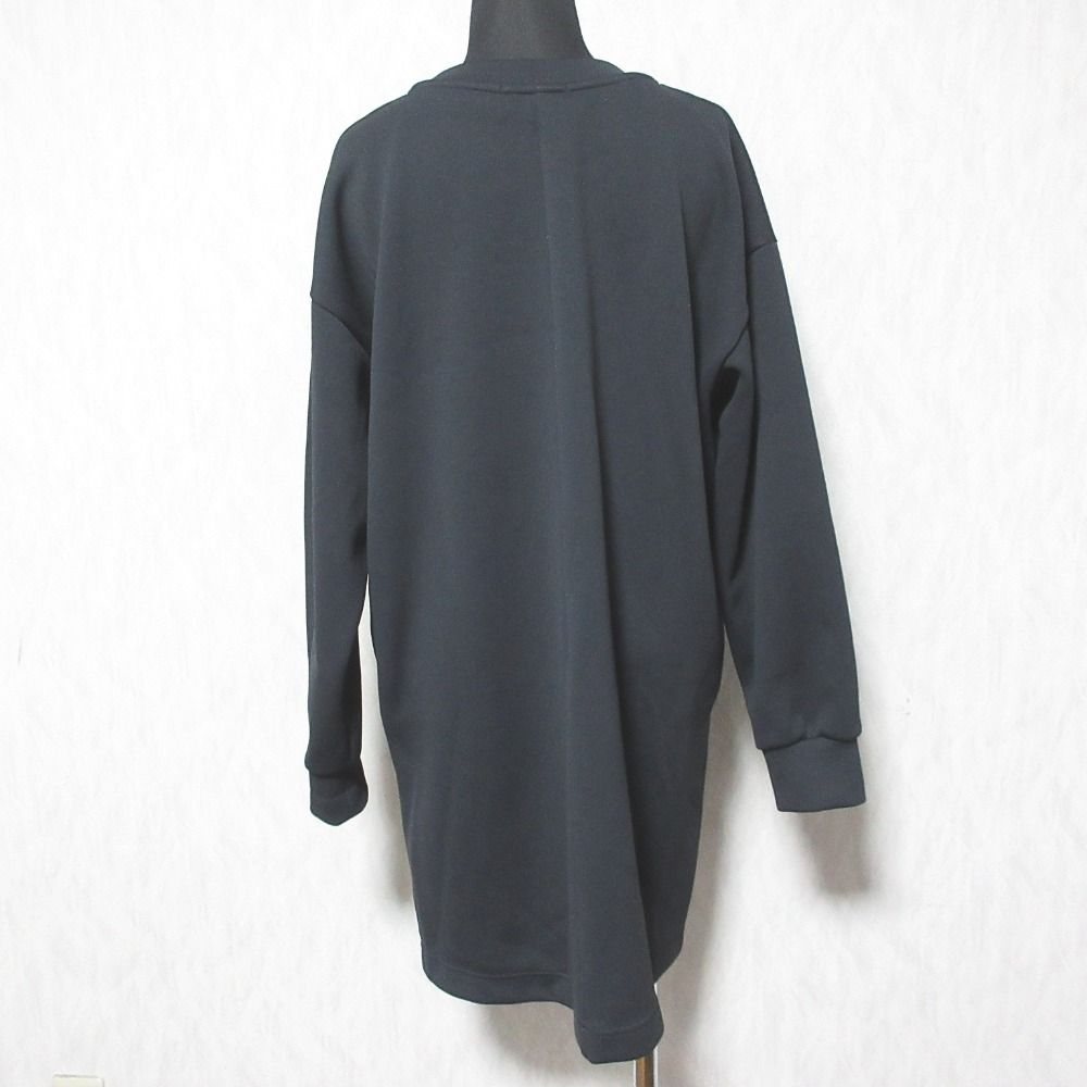 TAM ヴィヴィアンタム アップリケ エンブロイダリー トレーナーワンピース サイズ38 ブラック レディース 古着