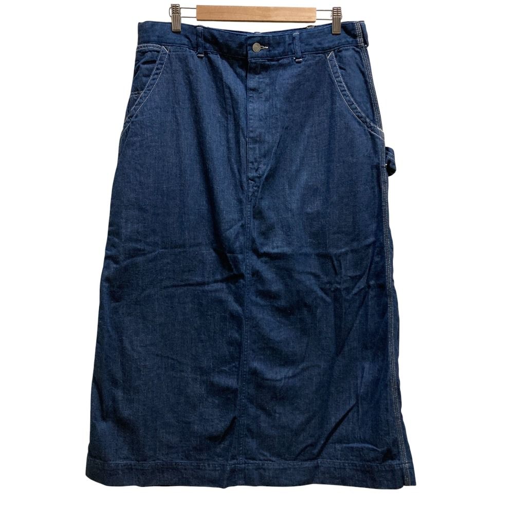 45 R フォーティファイブアール モンプデニムのペインタースカート サイズ3 インディゴ レディース 古着