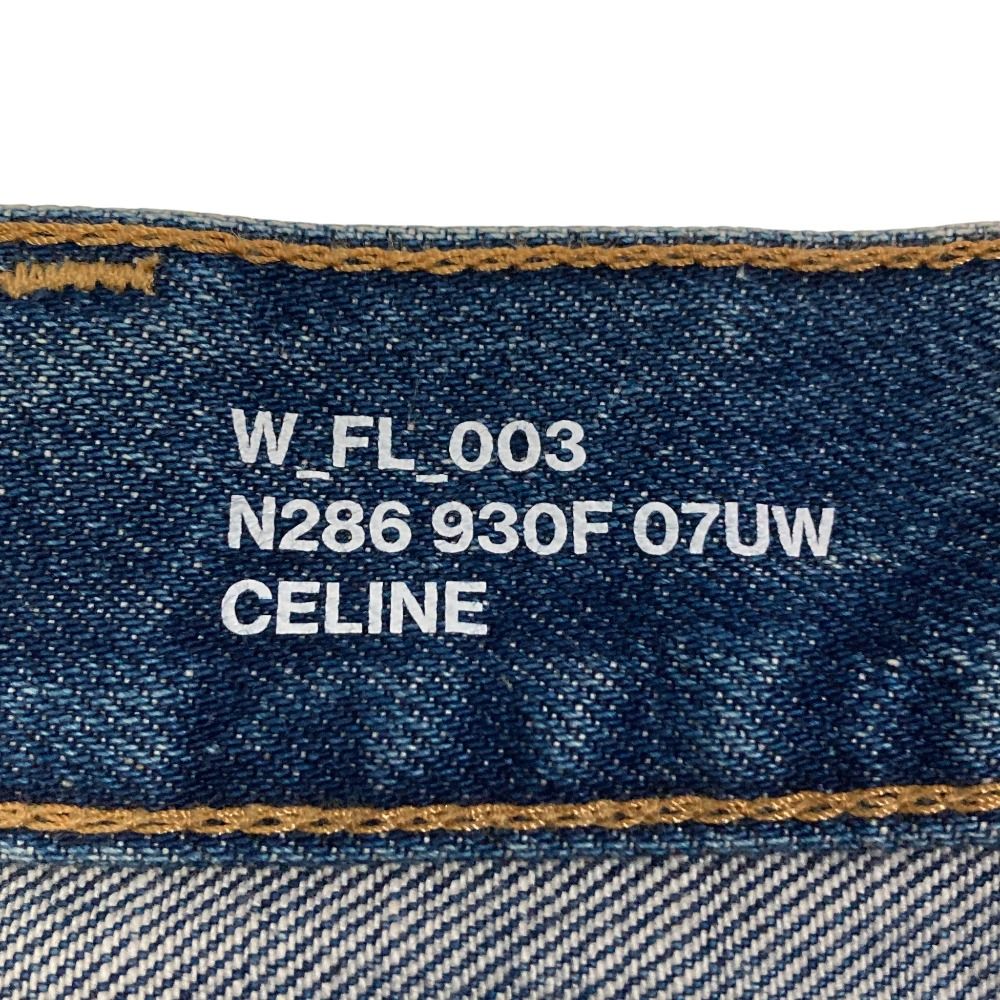 美品 CELINE セリーヌ トリオンフ シグネチャー フレアデニムパンツ
