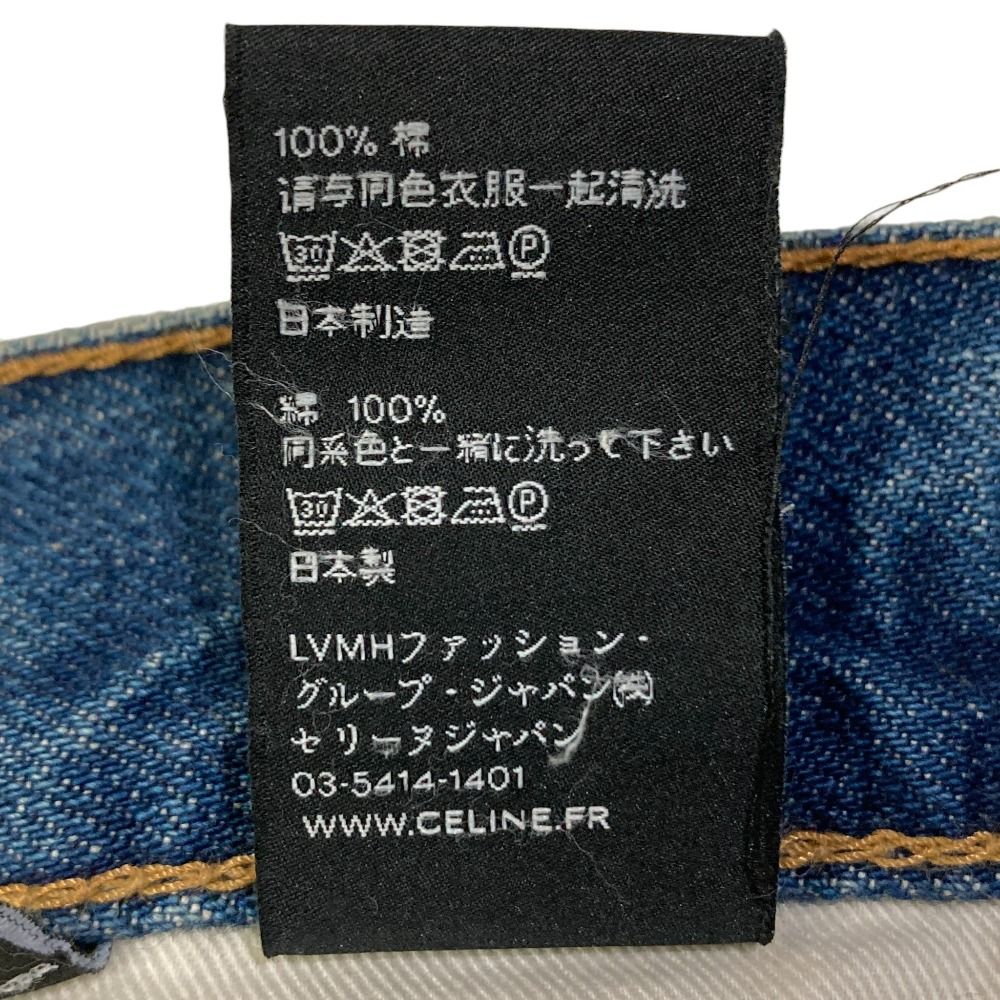 美品 CELINE セリーヌ トリオンフ シグネチャー フレアデニムパンツ