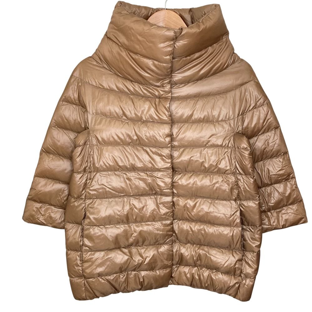 美品 HERNO ヘルノ スタンドカラー ナイロンダウンジャケット サイズ38