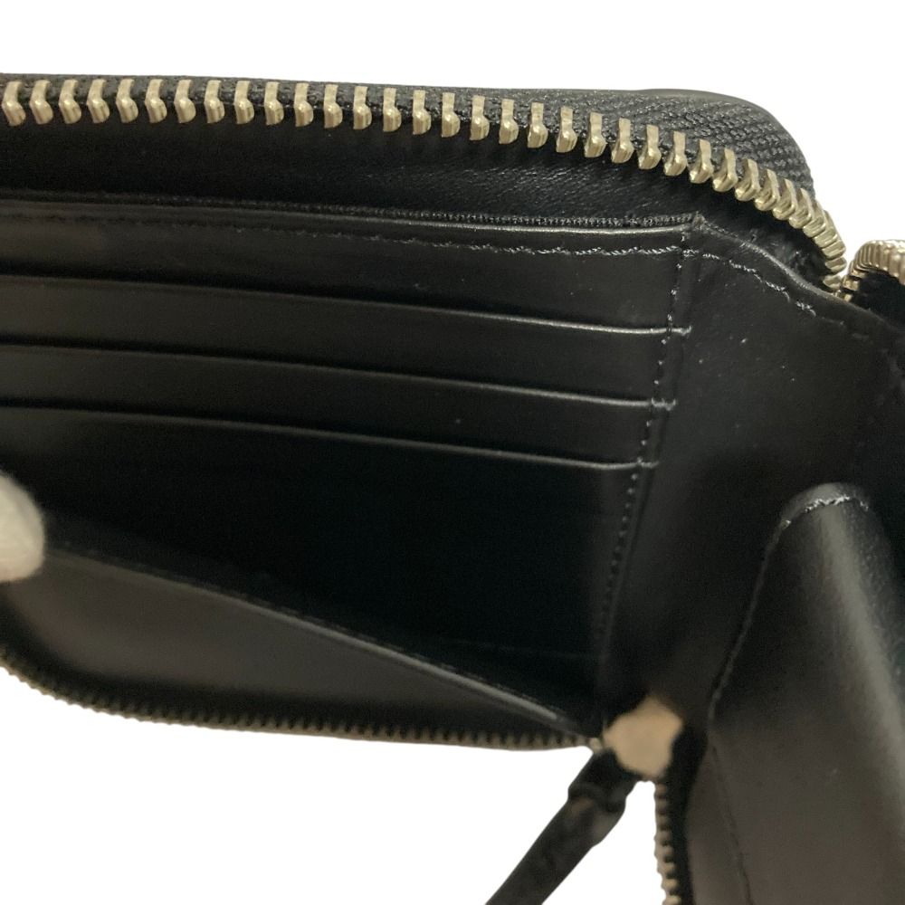 新品同様 DRIES VAN NOTEN ドリスヴァンノッテン 2025年製 ラウンドファスナー レザーコンパクトウォレット ブラック レディース 古着 中古 USED DRIES VAN NOTEN（ドリス ヴァン ノッテン） 新品同様 2025年製
