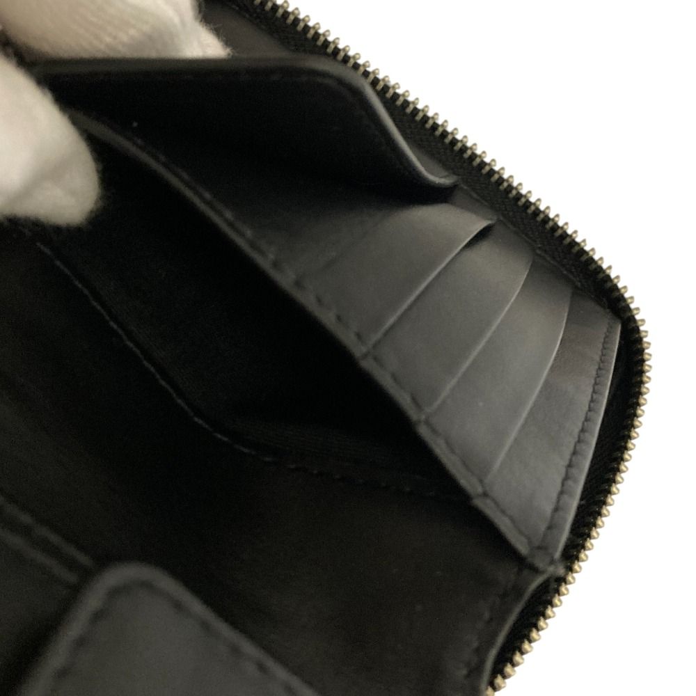 新品同様 DRIES VAN NOTEN ドリスヴァンノッテン 2025年製 ラウンドファスナー レザーコンパクトウォレット ブラック レディース 古着 中古 USED DRIES VAN NOTEN（ドリス ヴァン ノッテン） 新品同様 2025年製