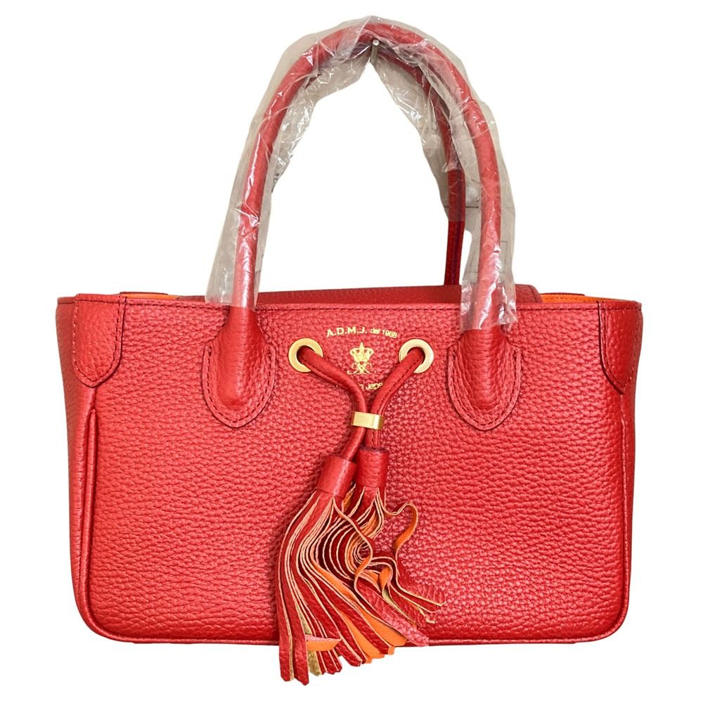 新品同様 ADMJ エーディーエムジェイ アクセソワ タッセルハンドバッグ