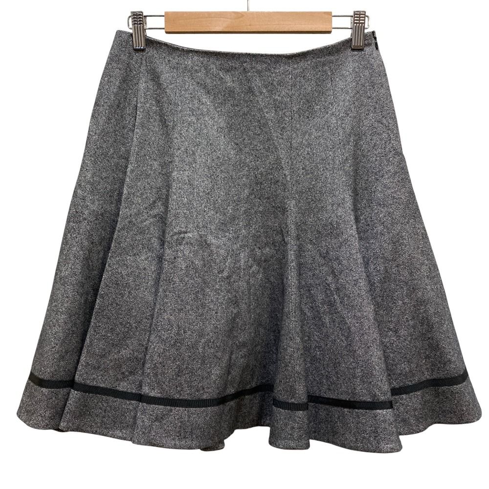 FOXEY YORK フォクシーニューヨーク 花より男子コラボ スクールガールスカート 43816 サイズ40 グレー レディース 古着